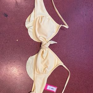 Target yellow bikini top size large (8-10)